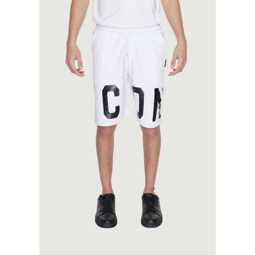 Icon White Cotton Bermuda Shorts Icon