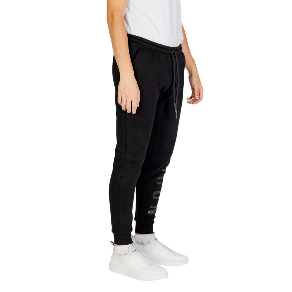 Icon Black Cotton Joggers (Workout Pants) Icon