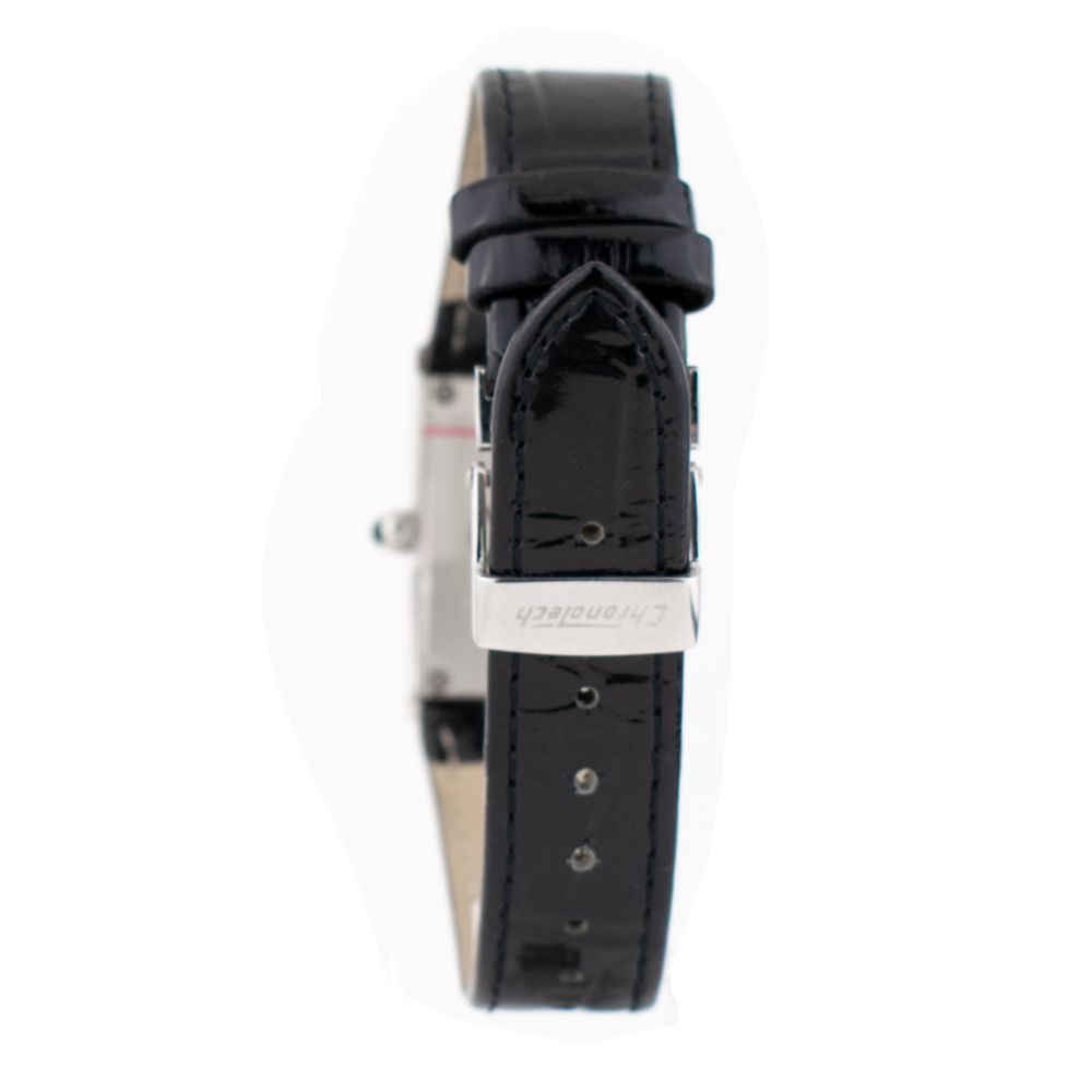 Chronotech Black Leather Dress Watch Chronotech