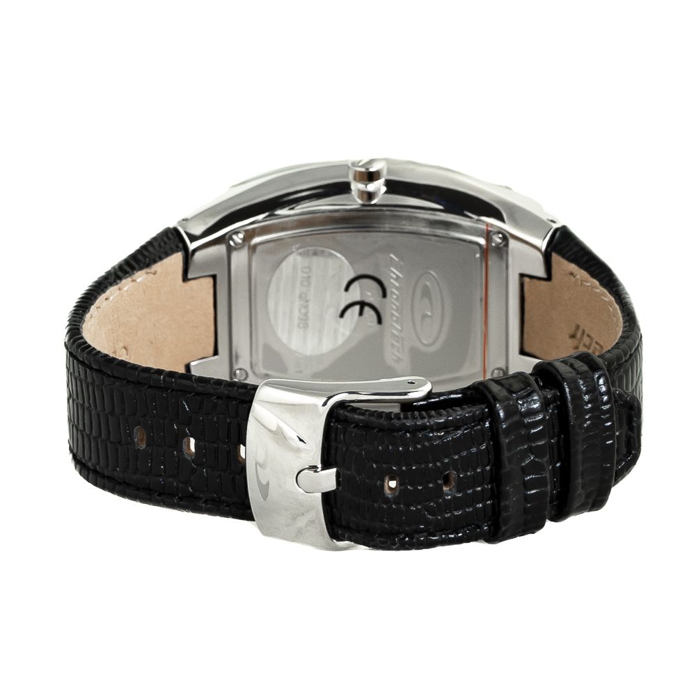 Chronotech Black Leather Dress Watch Chronotech