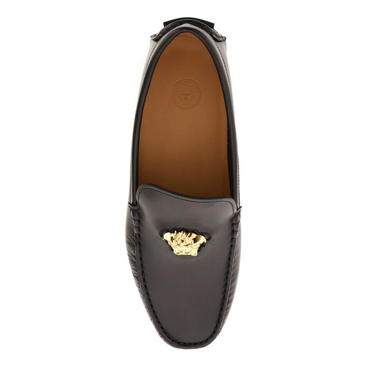 Versace la medusa leather loafers