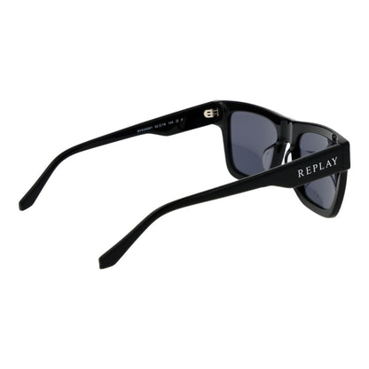 Replay Black Plastic Sunglasses