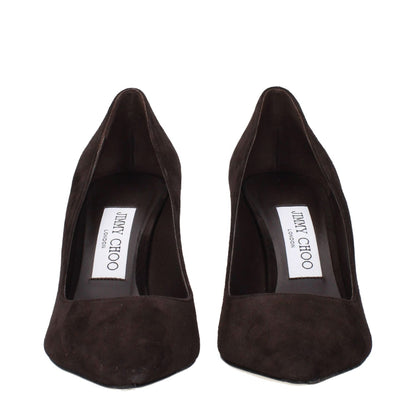 Jimmy Choo Brown Leather High Heel Pumps
