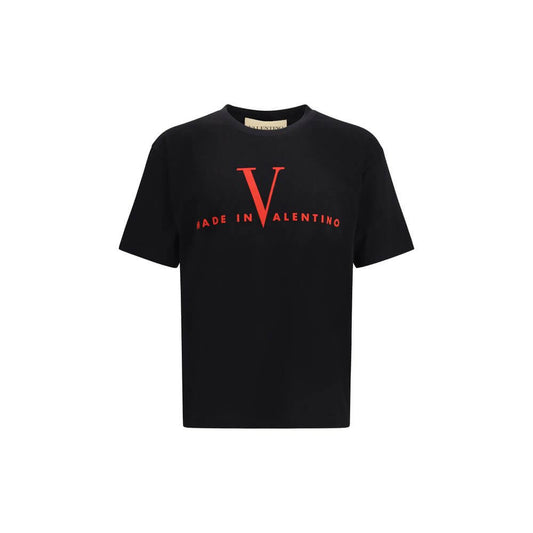 Valentino Black Cotton T-Shirt