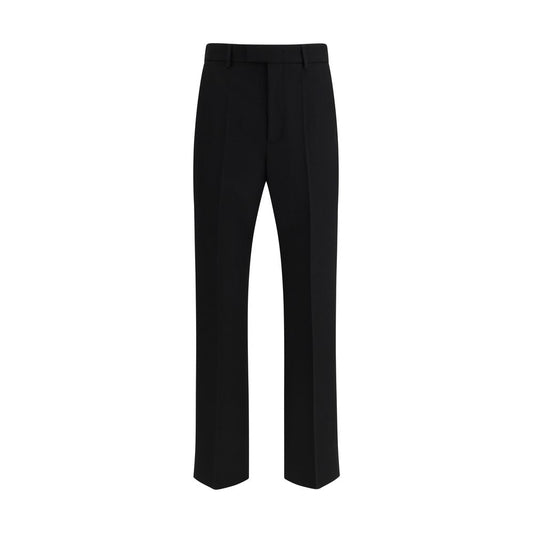 Valentino Black Wool Oves Aries Dress Pants