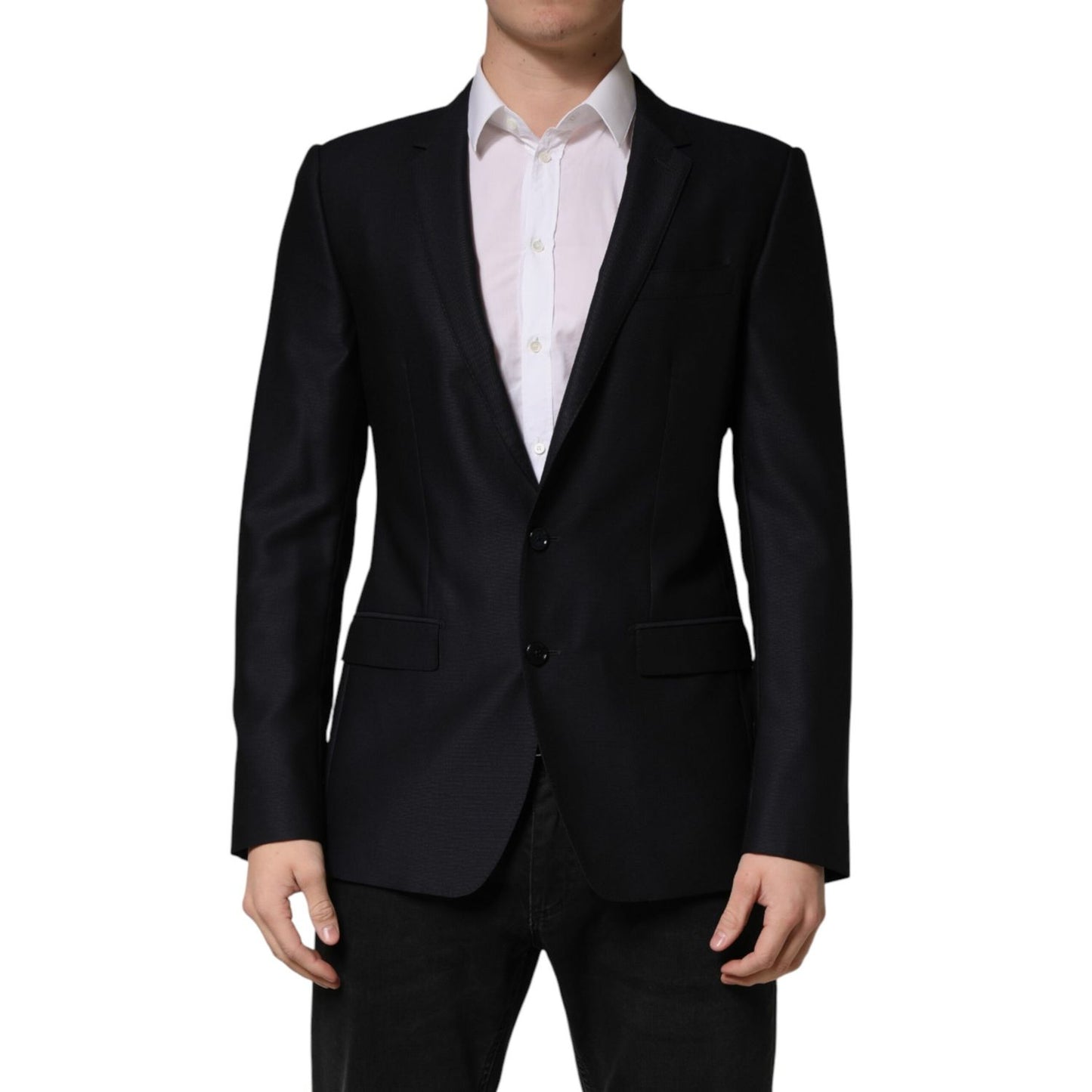 Dolce & Gabbana Black MARTINI Single Breasted Jacket Blazer