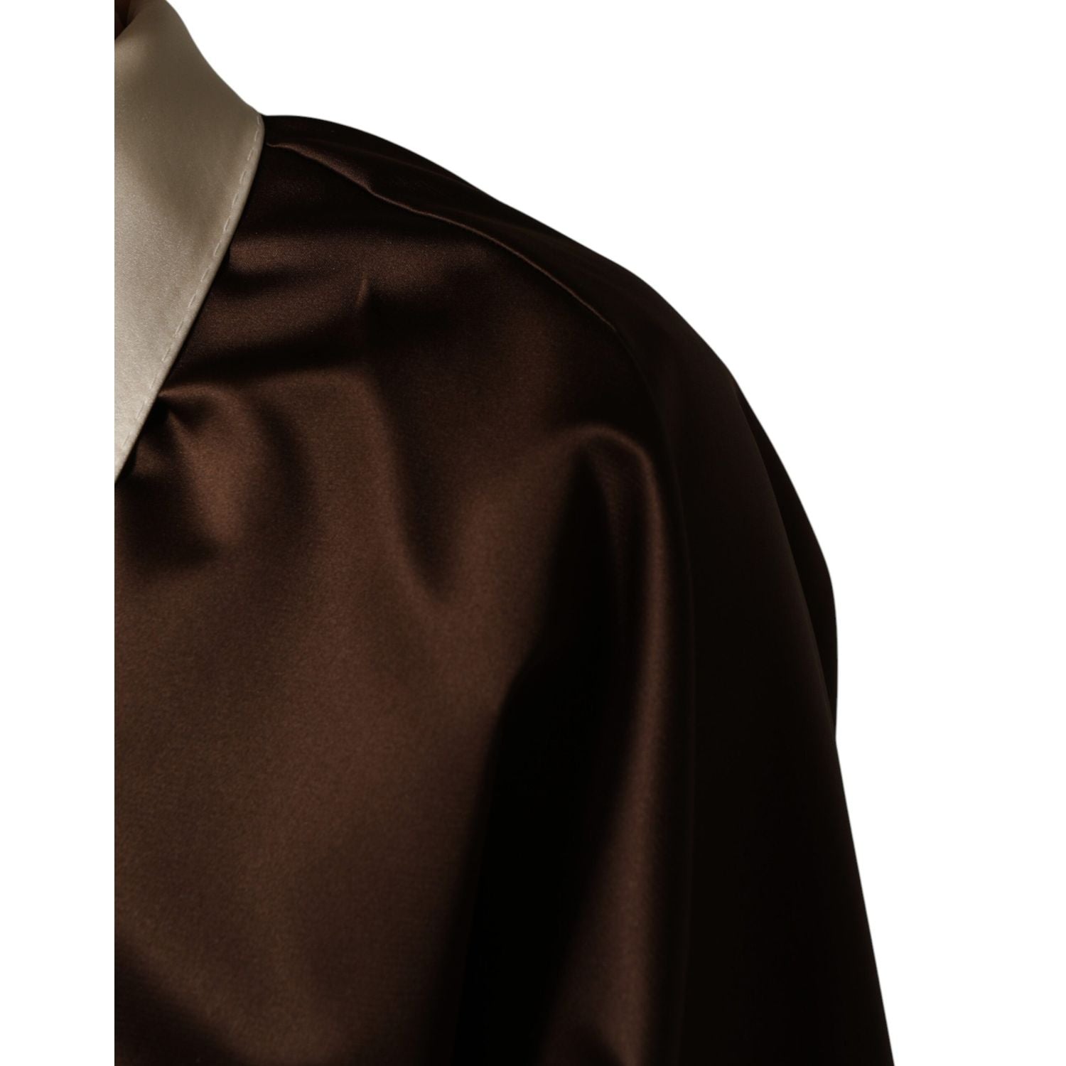 Dolce & Gabbana Brown Cream Lounge Belted Bathrobe Jacket