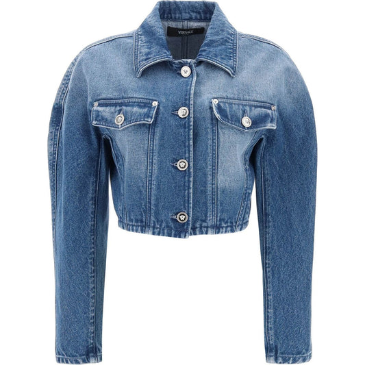 Versace cropped denim jacket Jackets Versace