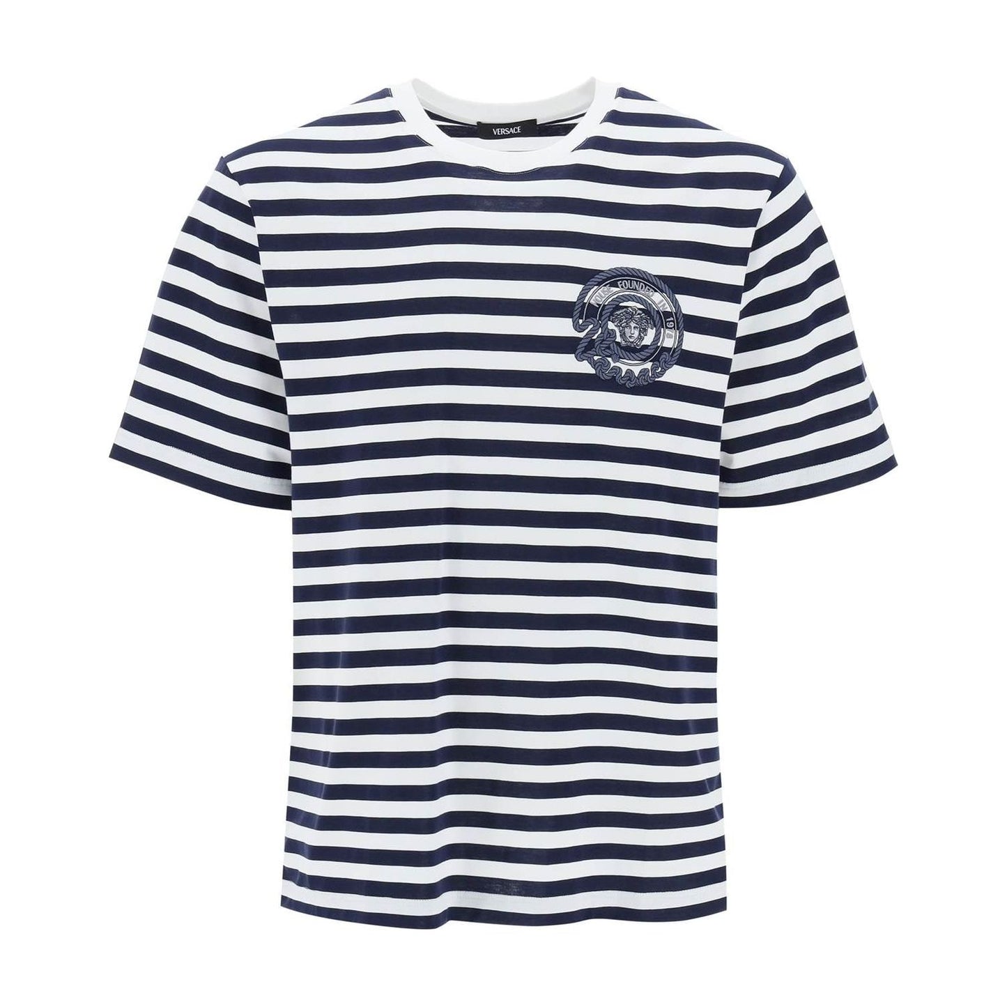 Versace nautical stripe t-shirt Topwear Versace