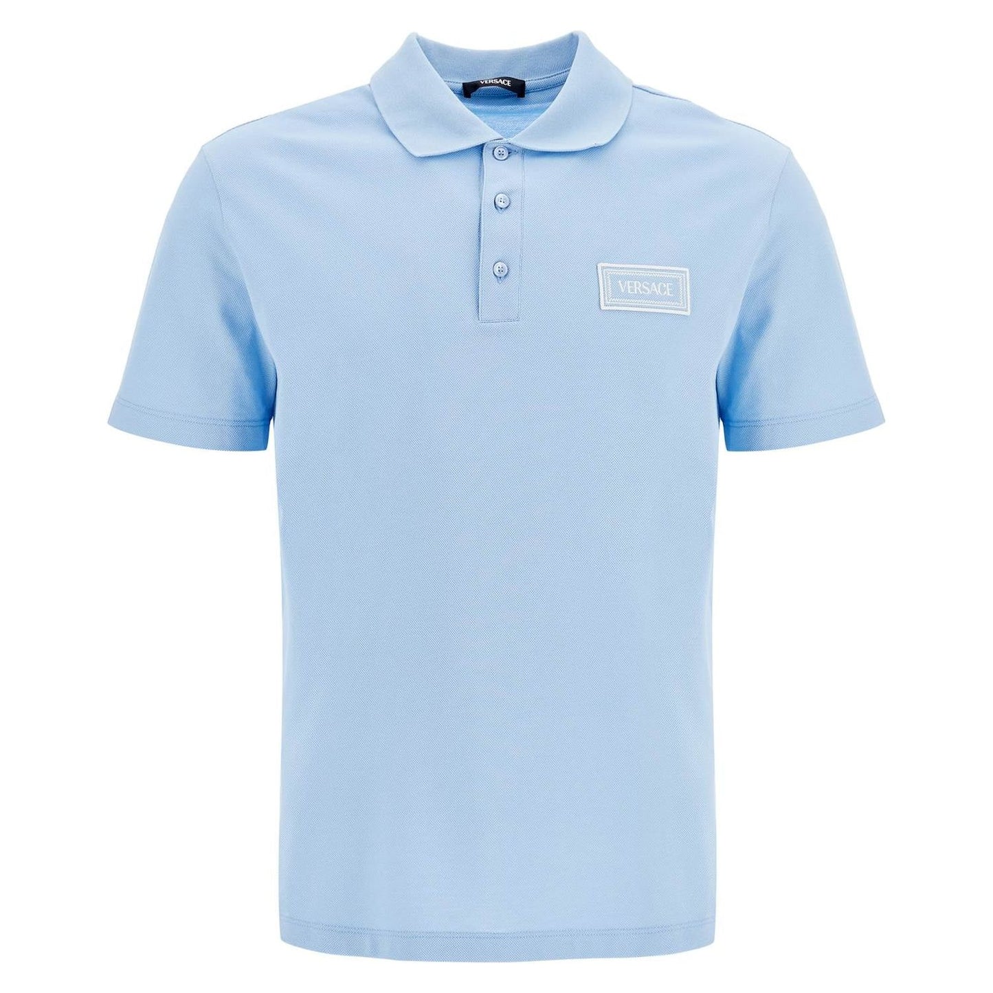 Versace short-sleeved polo shirt with logo