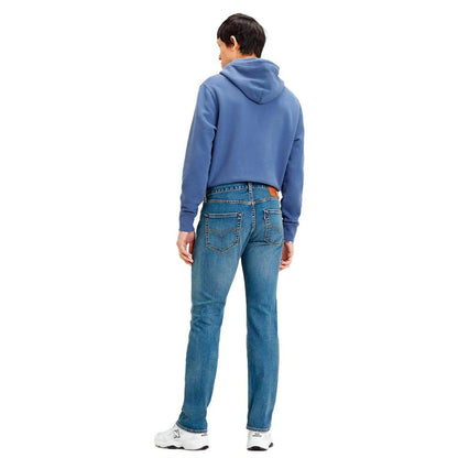 Levi's Blue Cotton Straight-Leg Jeans