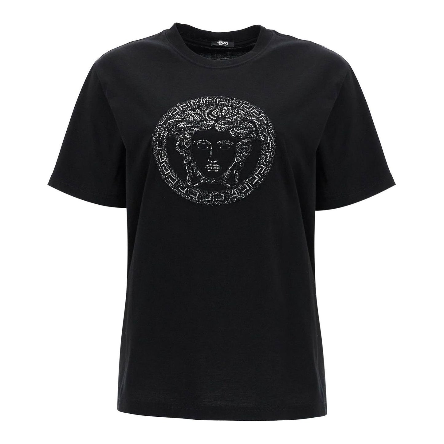 Versace medusa embroidered t-shirt Topwear Versace