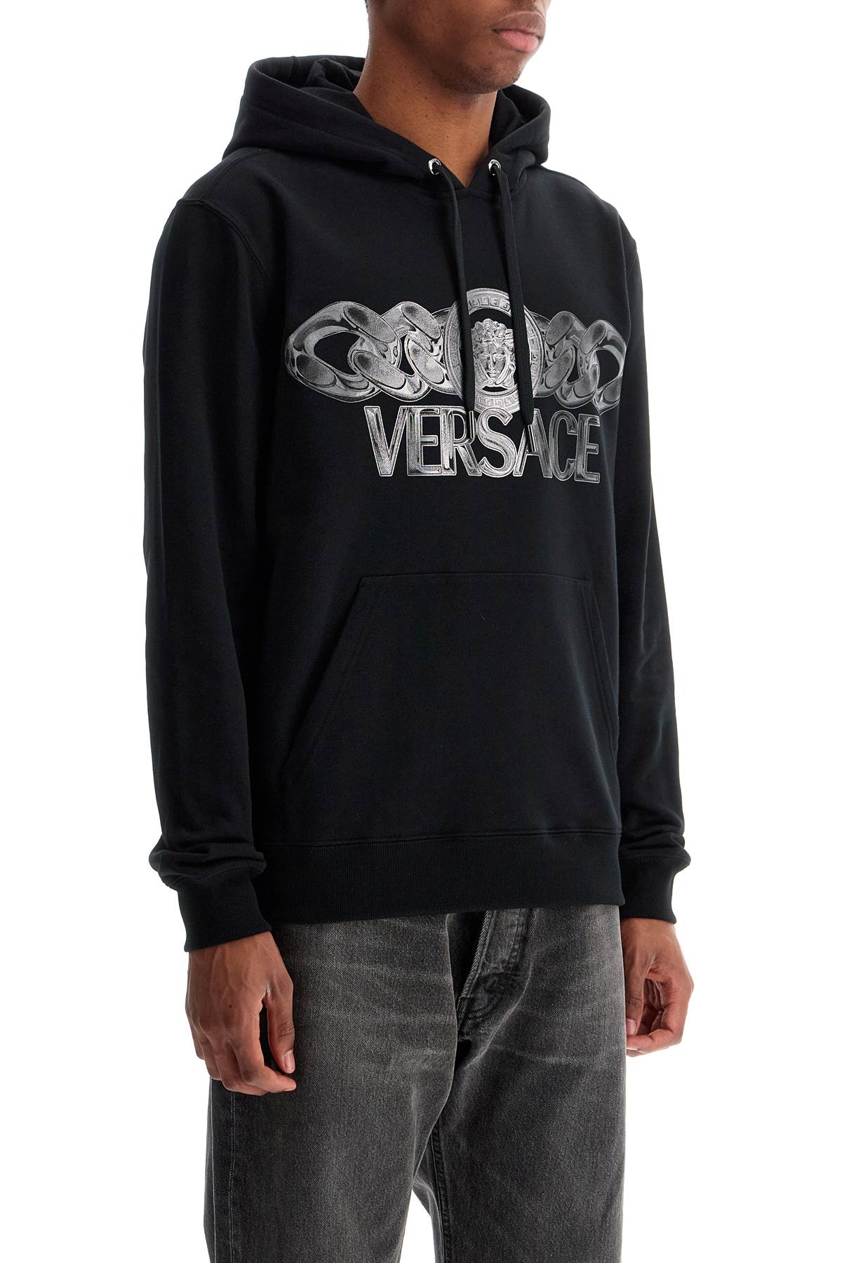 Versace 'hooded sweatshirt with medusa Topwear Versace