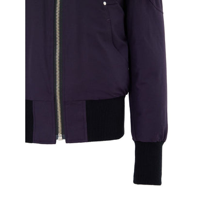 Moose Knuckles Purple Cotton Bomber