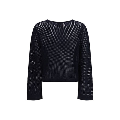 Allude Blue Wool Sweatshirt