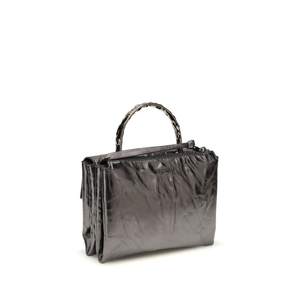 Coccinelle Black Calf Leather Bos Taurus Handbag