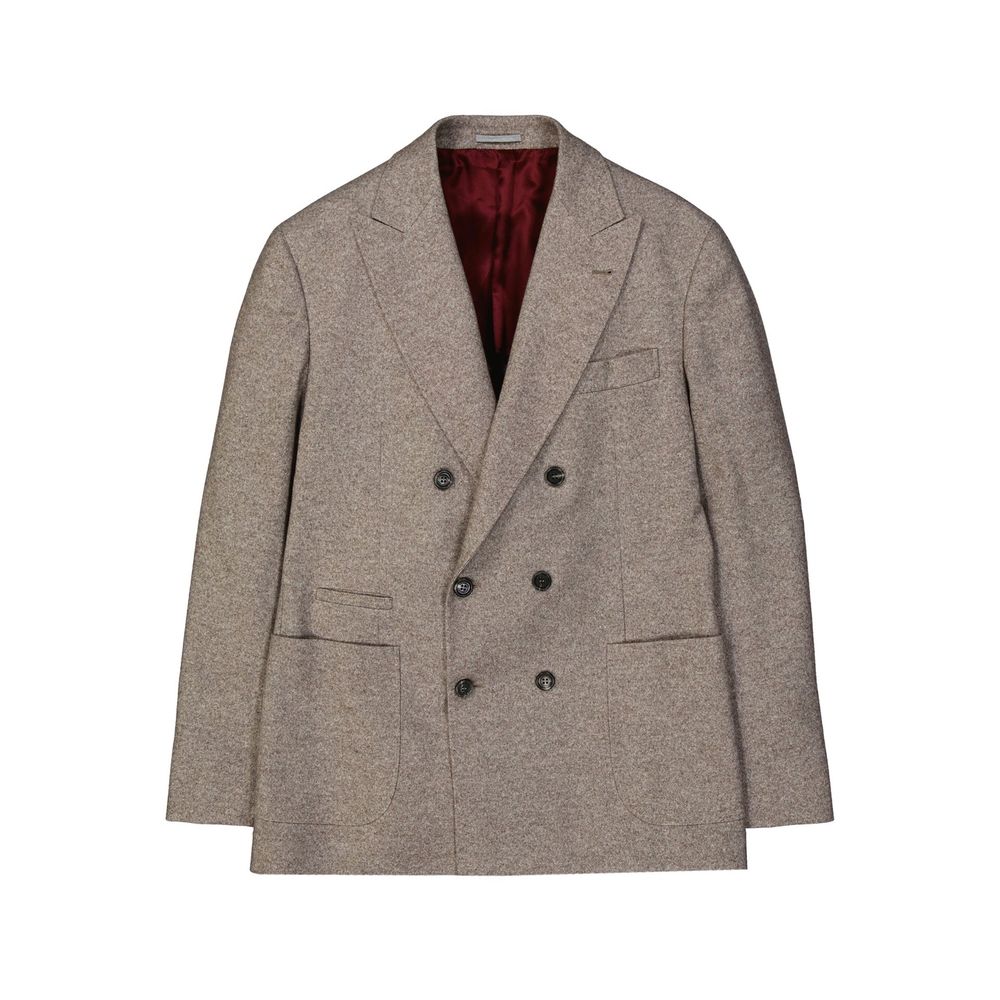 Brunello Cucinelli Beige Cashmere Blazer