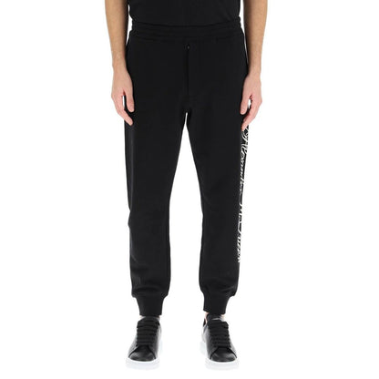 Alexander McQueen Black Cotton Joggers (Workout Pants)