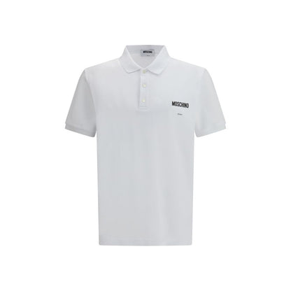 Moschino White Cotton Polo Shirt