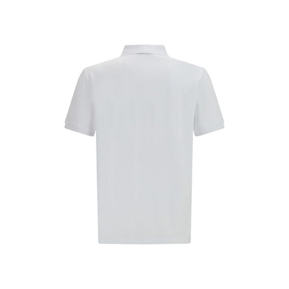 Moschino White Cotton Polo Shirt