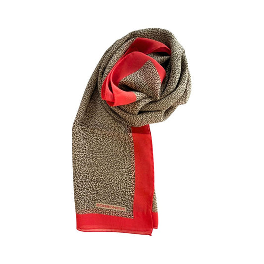 Borbonese Red Silk Women Scarf 1728,67345744032,Accessories,Borbonese,Multicolor,New with tags,Scarves - Accessories,Scarves - Scarves - Accessories,Women