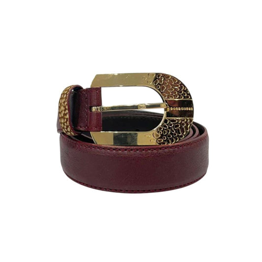 Borbonese Red Leather Women Belt 1728,67345744032,Accessories,Belts - Accessories,Borbonese,Multicolor,New with tags,Regular Belts - Belts - Accessories,UNI,Women