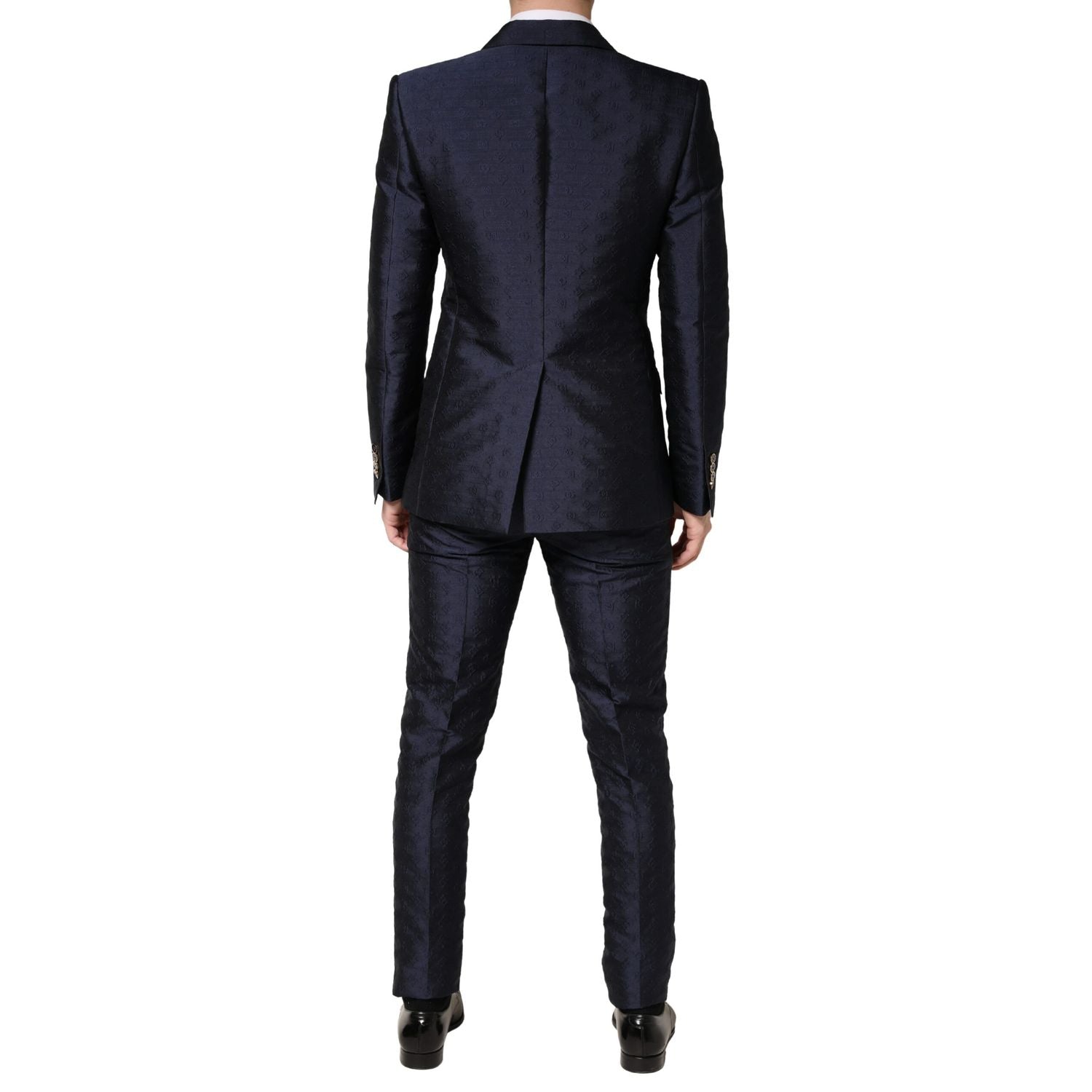 Dolce & Gabbana Dark Blue Double Breasted SICILIA 2 PC Suit