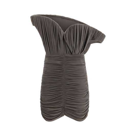 Magda Butrym Brown Copper Casual Dress 1728,72470364320,Brown,Casual - Dresses - Clothing,Clothing,Dresses - Clothing,IT36 | XS,Magda Butrym,New with tags,Pattern - Dresses - Clothing,Short - Dresses - Clothing,Women