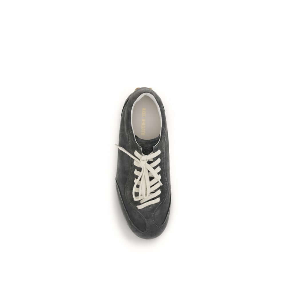 Axel Arigato Gray Calf Leather Bos Taurus Low Top Sneakers