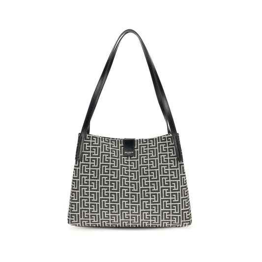 Balmain Black Cotton Shoulder Bag 1728,72470364320,Bags,Balmain,Black,New with tags,Shoulder Bags - Bags,Women