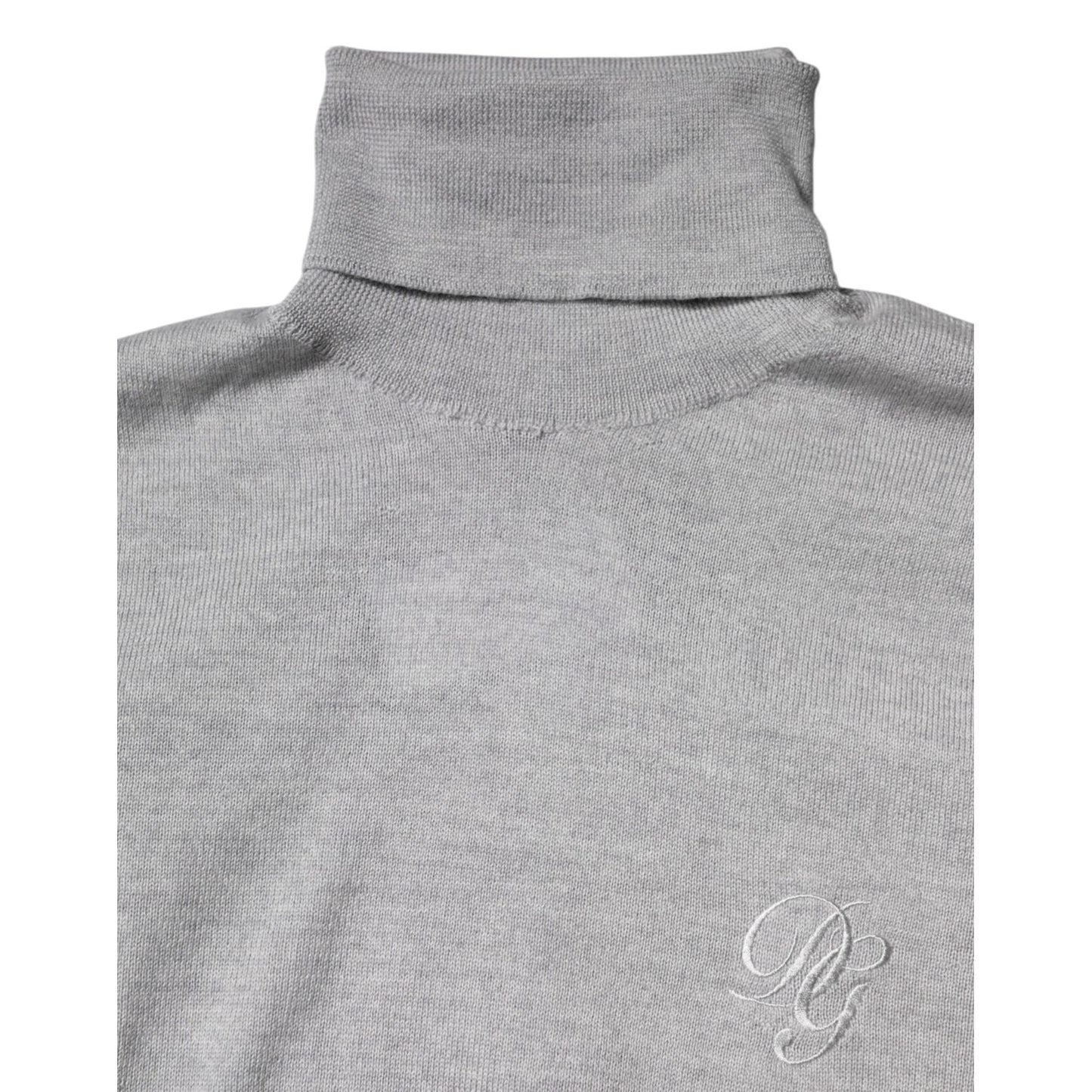 Dolce & Gabbana Gray LongSleeve Turtleneck Pullover Sweater
