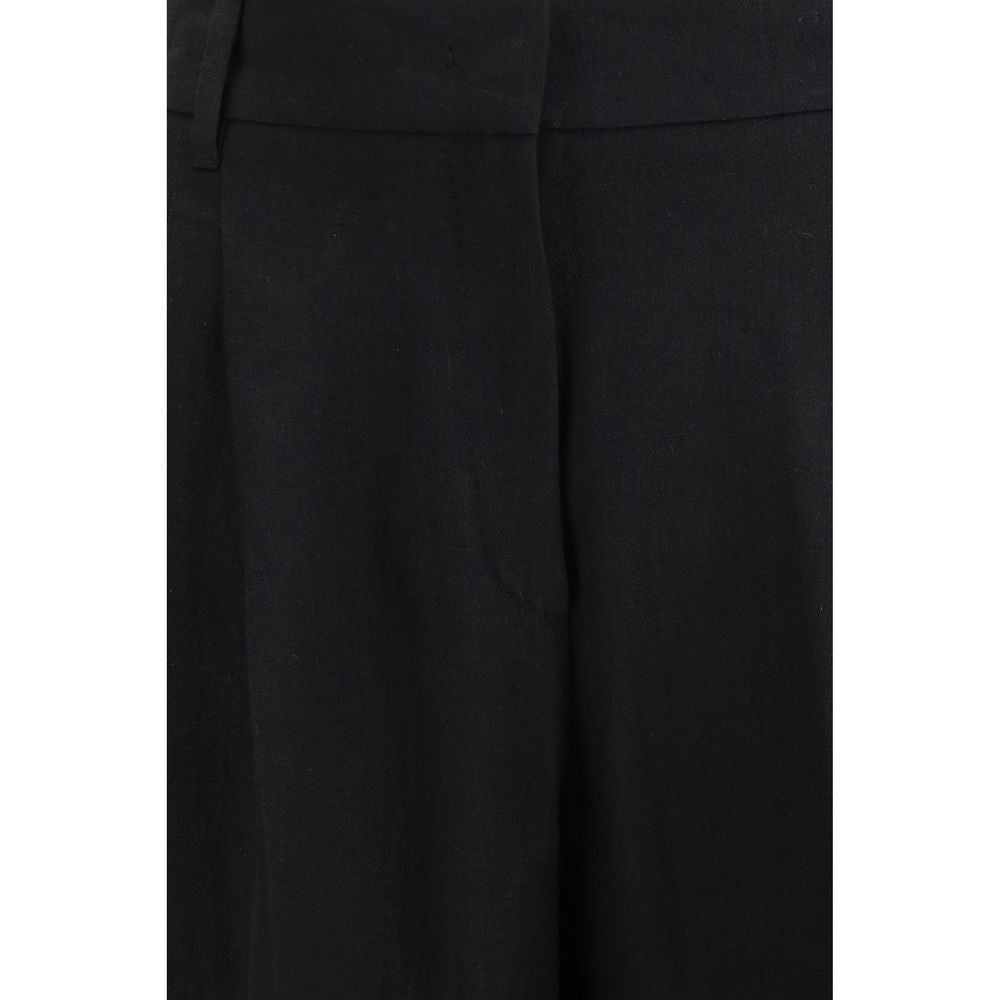 Max Mara Black Linen Pants