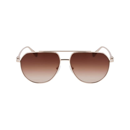 Longchamp Gold Metal Sunglasses