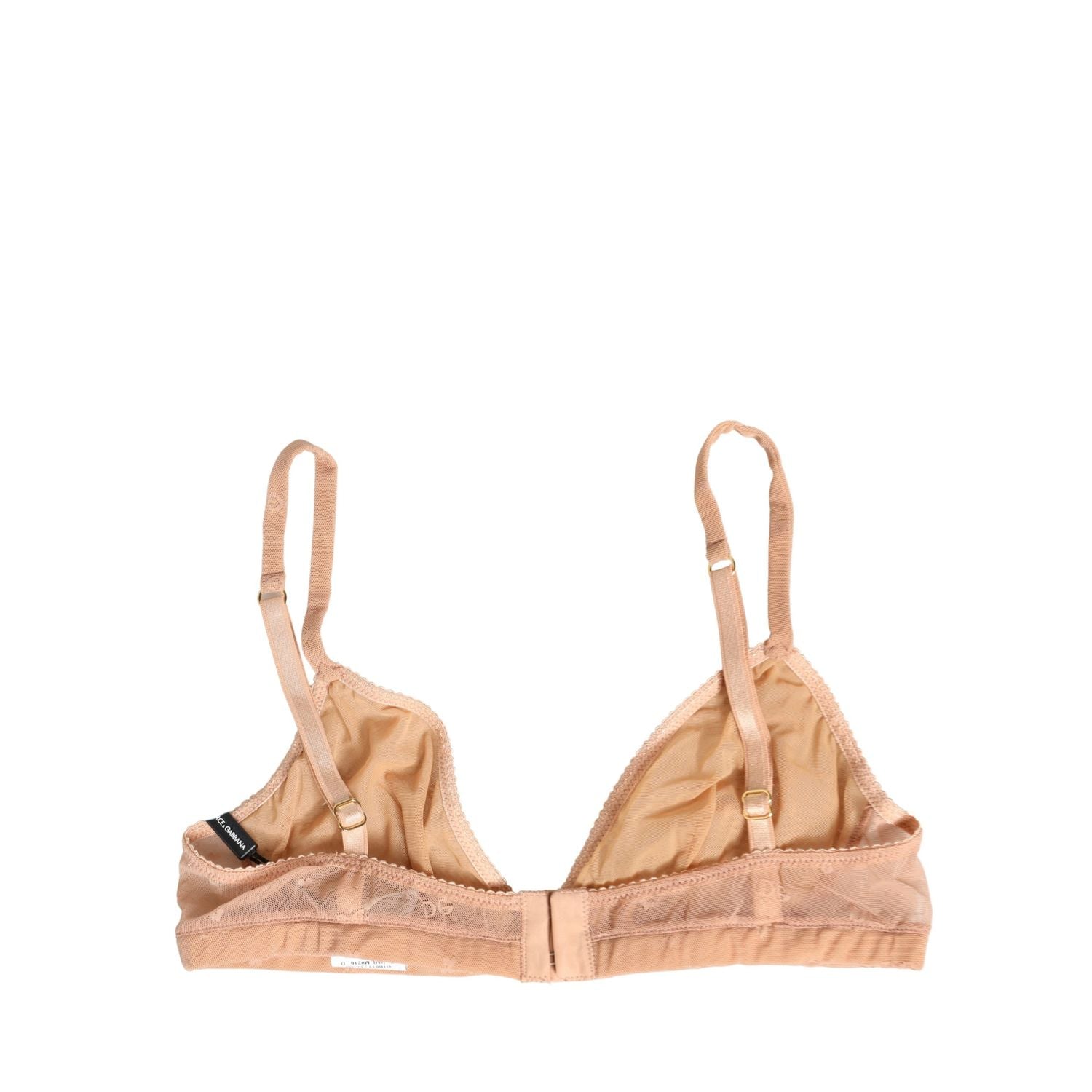 Dolce & Gabbana Beige Nylon Stretch Soft Cup Brassiere Underwear