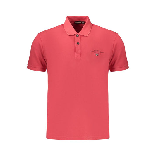 Napapijri Red Cotton Men's Polo Shirt