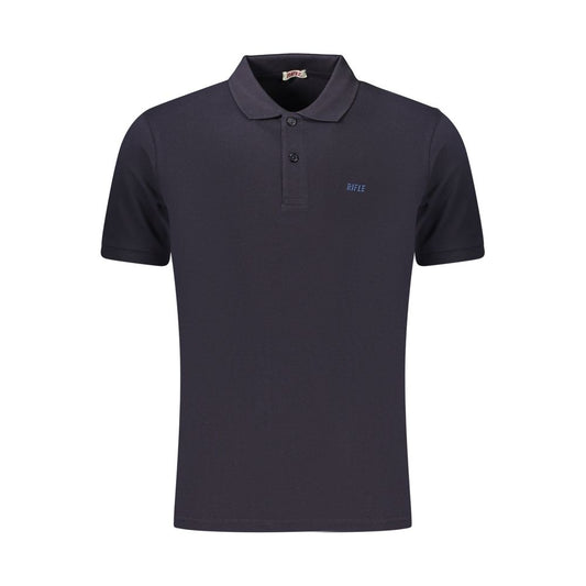 Rifle Blue Cotton Men's Polo Shirt