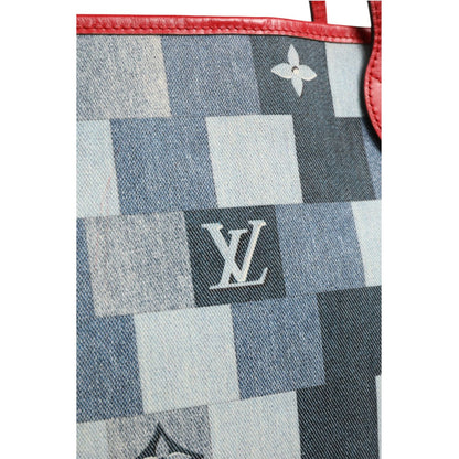 Louis Vuitton Neverfull Patchwork Monogram Denim Tote Bag