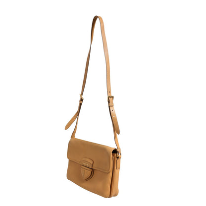 Prada Sidonie Beige Pebble Leather shoulder bag