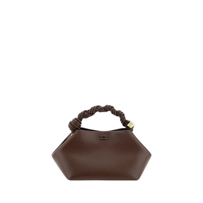 Ganni Brown Recycled Leather Handbag