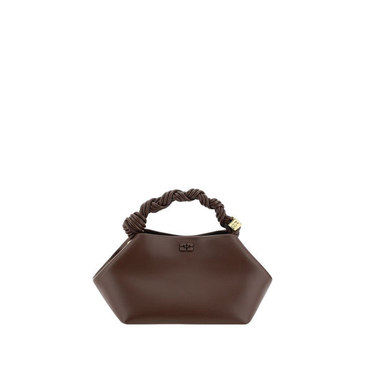 Ganni Brown Recycled Leather Handbag