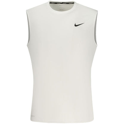 Nike White Polyester Men's Tank