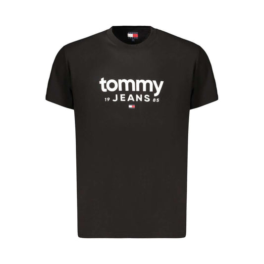 Tommy Hilfiger Black Cotton Mens T-Shirt