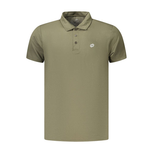 Lotto Green Polyester Polo Shirt