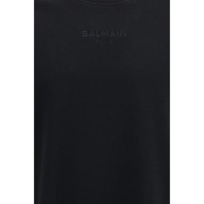 Balmain Black Cotton T-Shirt