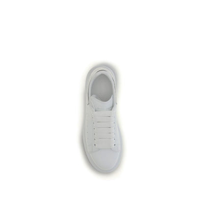Alexander McQueen White Calf Leather Bos Taurus Platform Sneakers