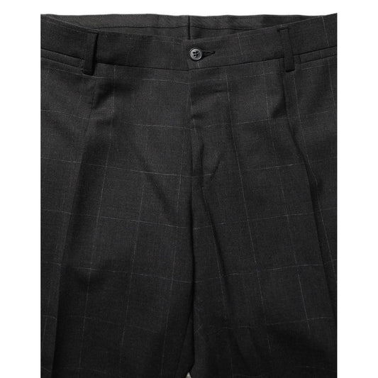 Dolce & Gabbana Black Wool Slim Fit Formal 2 Piece Men Suit