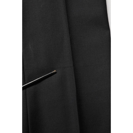 Dolce & Gabbana Black Wool Slim Fit Formal 2 Piece Men Suit