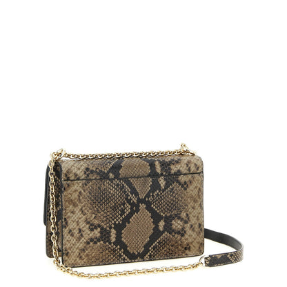 Furla Gray Goatskin Crossbody Bag
