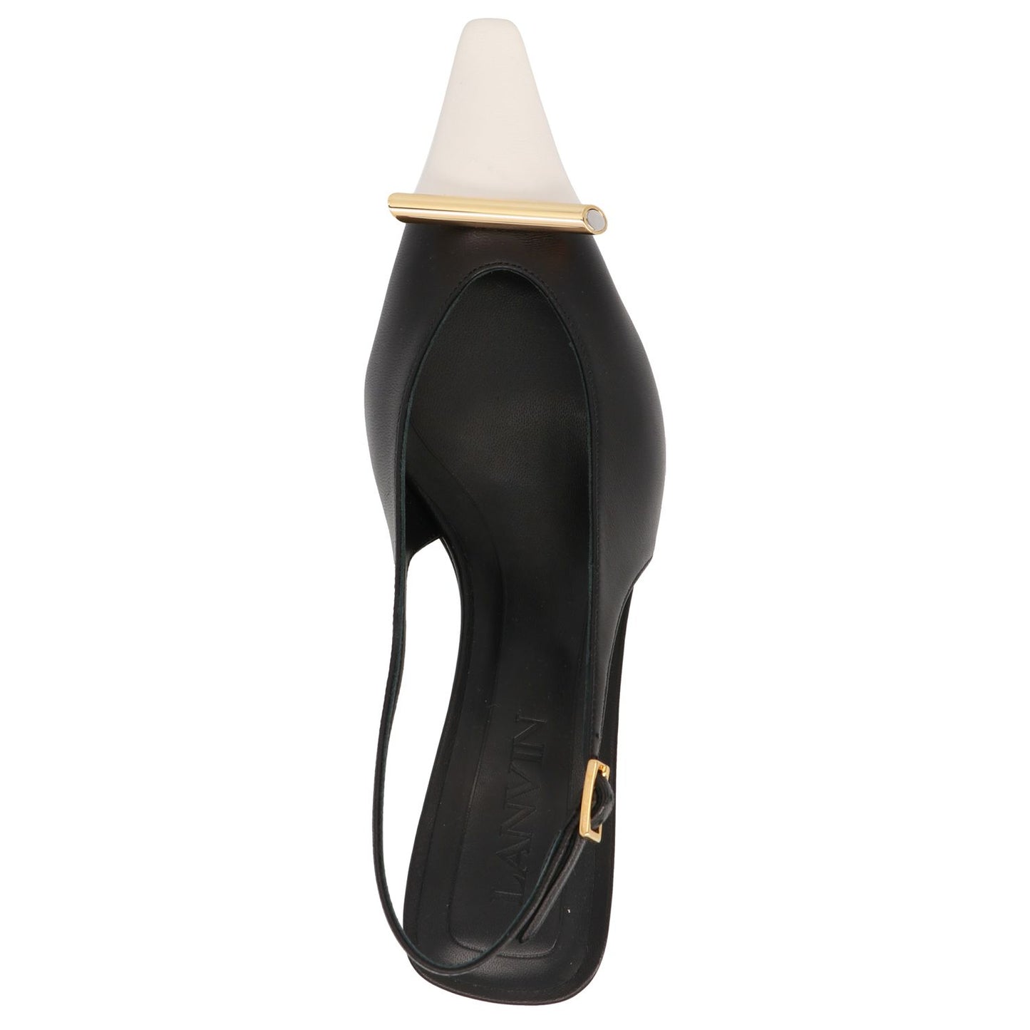 Lanvin Bicolor Goatskin Mid Heel Pumps