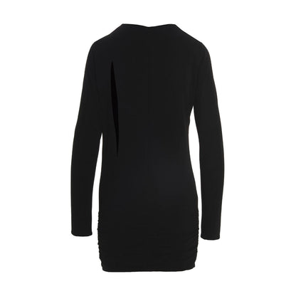 Versace Black Viscose Short Dress